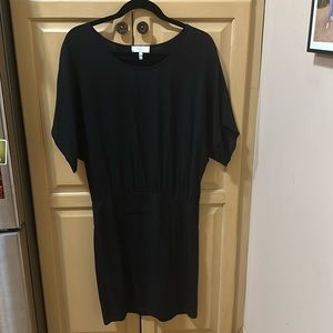 Adam by Adam Lippes Silk Black Midi Dress